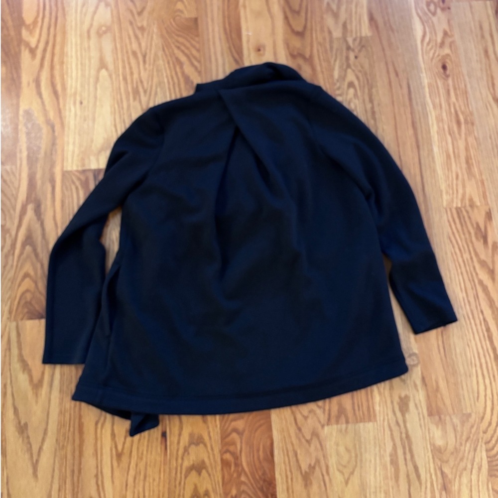 Spanx Airessentials Drape Front Jacket Very Black… - image 6